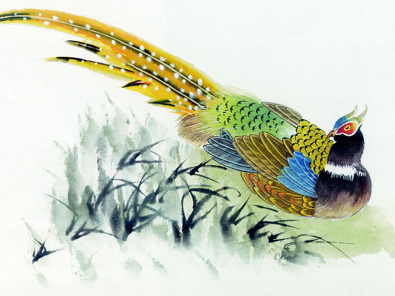 Chinese Painting - Magical Birds Screen Saver Screenshot